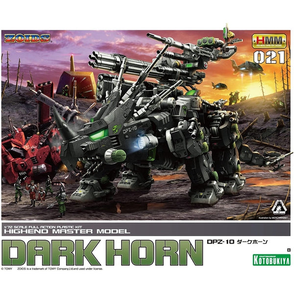 Kotobukiya 1/72 HMM Zoids DPZ-10 Dark Horn package artwork