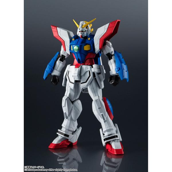 Gundam Express Australia Bandai GU GF13-017 Shining Gundam front on view. dark background