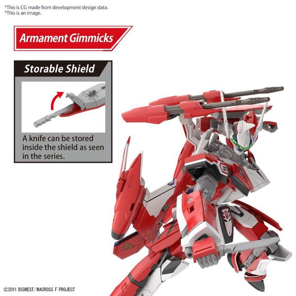 Gundam Express Australia Bandai 1/100 HG YF-29 Durandal Valkyrie dagger storage place