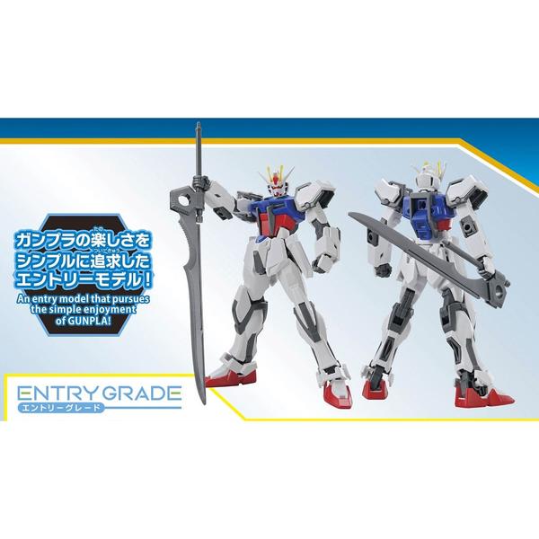 Bandai Bikkura Tamago - Gunpla Entry Grade Strike Gundam (Grand Slam Equipped) artwork of Strike Gundam