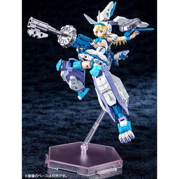 Gundam Express Australia Kotobukiya 1/1 Megami Device Chaos & Pretty Alice action pose with weapon. 