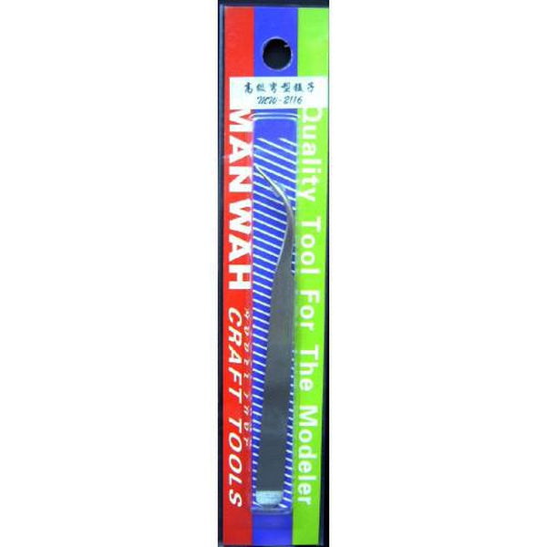Manwah Angled Tweezers package artwork