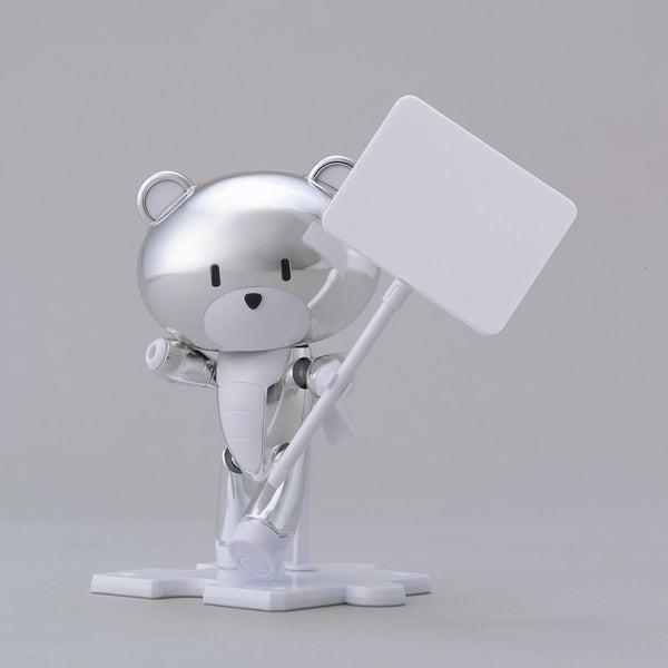 Bandai HG 1/144 Gundam Base Limited Petit Guy Silver Sparkle & Placard grey background
