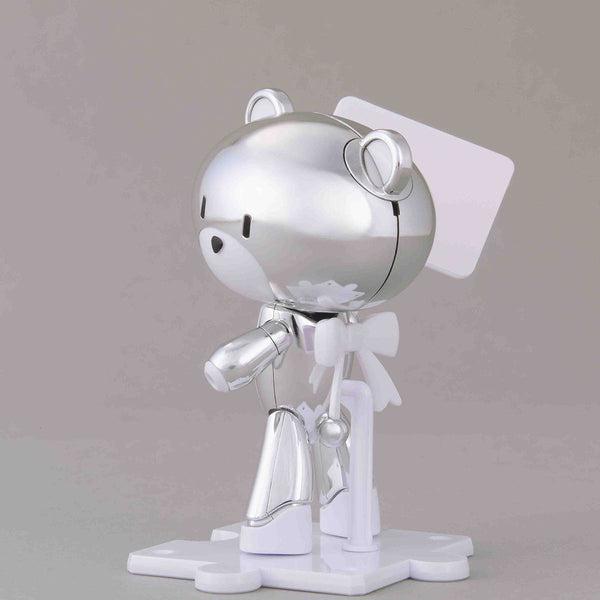 Bandai HG 1/144 Gundam Base Limited Petit Guy Silver Sparkle & Placard rear view.