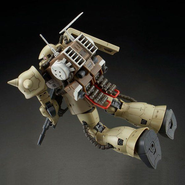 P-Bandai RG 1/144 Zaku Mine Layer side on view in flight