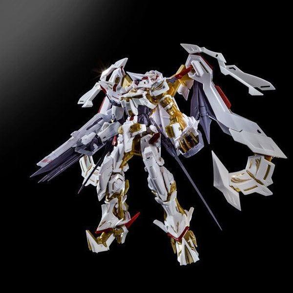 P-Bandai 1/144 RG MBF-P01-RE3 Astray Gold Frame Amatsu HANA action pose