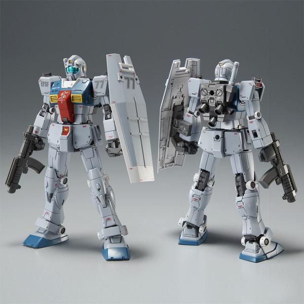 GEA P-Bandai HG 1/144 GM Sleggar front on view &  rear view.