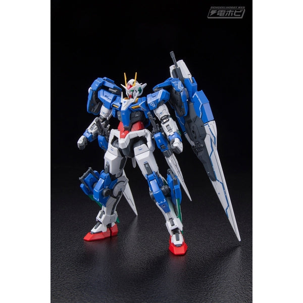 P-Bandai 1/144 RG 00 Gundam Seven Sword front on view.