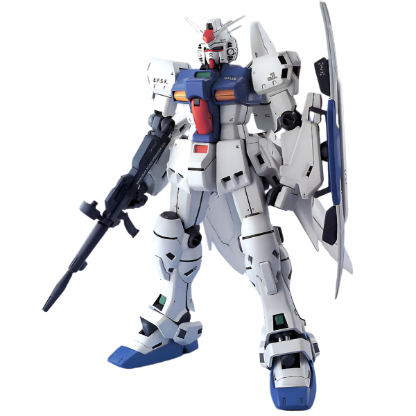 Bandai 1/100 MG RX-78 GP03S Gundam front on view.