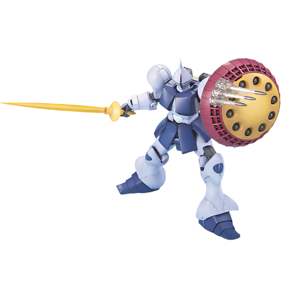 Bandai 1/100 MG YMS-15 Gyan action pose with weapon. 