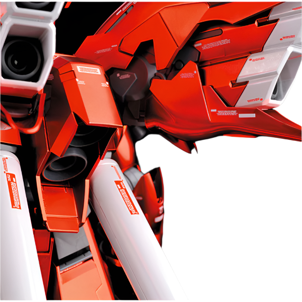 Bandai 1/100 MG Sinanju Ver. Ka Titanium Finish rear thrusters