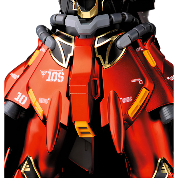 Bandai 1/100 MG Sinanju Ver. Ka Titanium Finish stomach close up