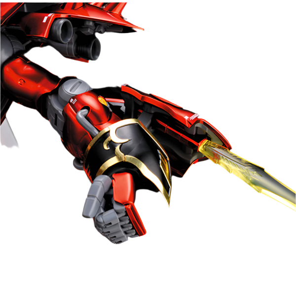 Bandai 1/100 MG Sinanju Ver. Ka Titanium Finish right hand and weapon