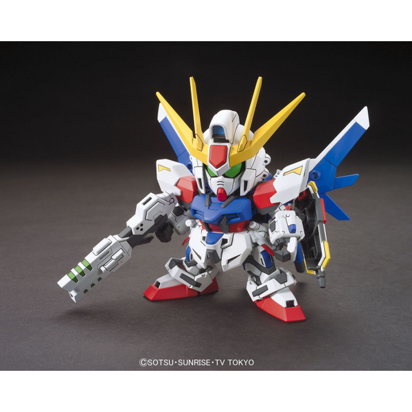 Bandai BB 388 Build Strike Gundam Full Package front on view.