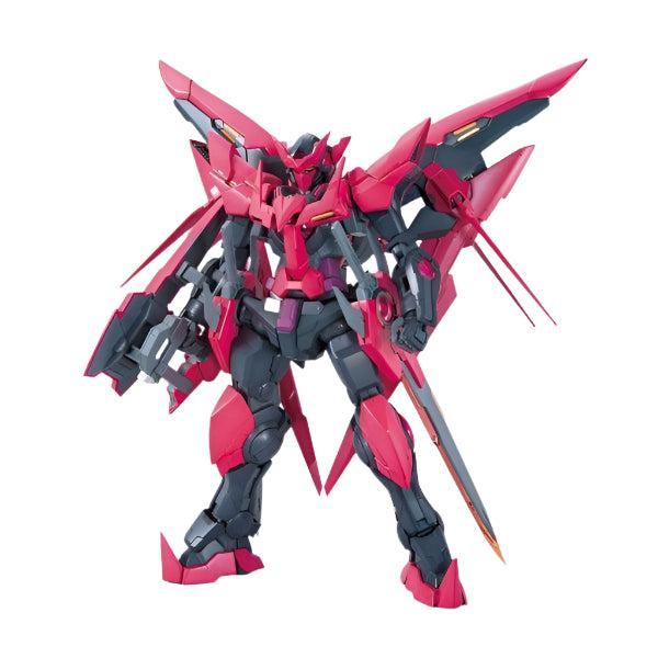 Bandai 1/100 MG Gundam Exia Dark Matter  front on view.