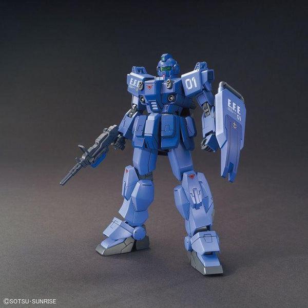 Bandai 1/144 HGUC RX-79BD-1 Blue Destiny Unit 1 "Exam" front on view.