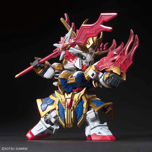 Bandai SD Sangoku Soketsuden Zhang Fei God Gundam action pose                                                                                                                                                       