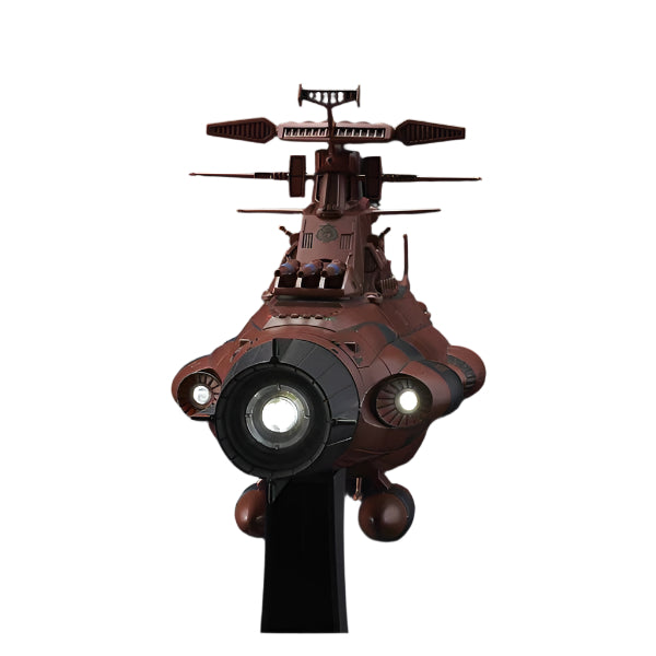 Bandai 1/1000 U.N.C.F.D-1 Dreadnought Class Mars Defence Line Set rear view of propulsion led lights 