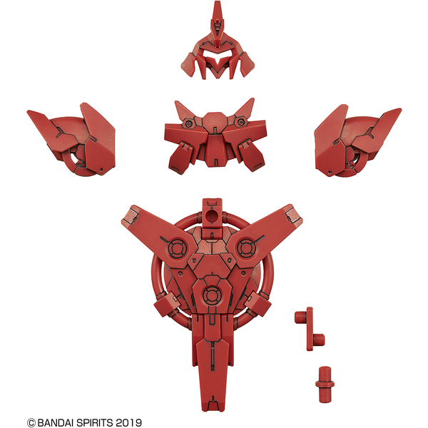Bandai 1/144 NG 30MM Option Armour for Portanova Commander (Dark Red) inclusions