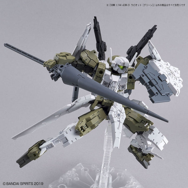 Bandai 1/144 NG 30MM eEXM-21 Rabiot (Green) fully optioned up
