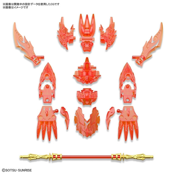 Bandai SDW Heroes Goku Impulse Gundam included accessories