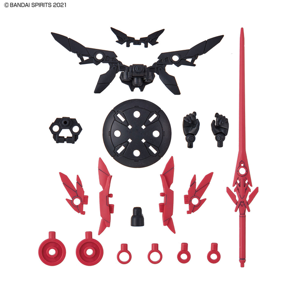 Bandai 1/144 NG 30MS SIS-A00 Tiasha (Colour B) kit inclusions