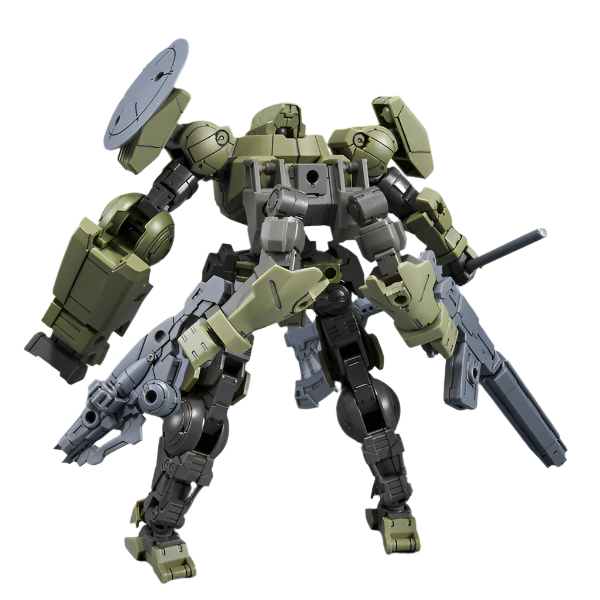 Bandai 1/144 NG 30MM BEXM-28 Revernova (Green) rear view with gardnova accessory