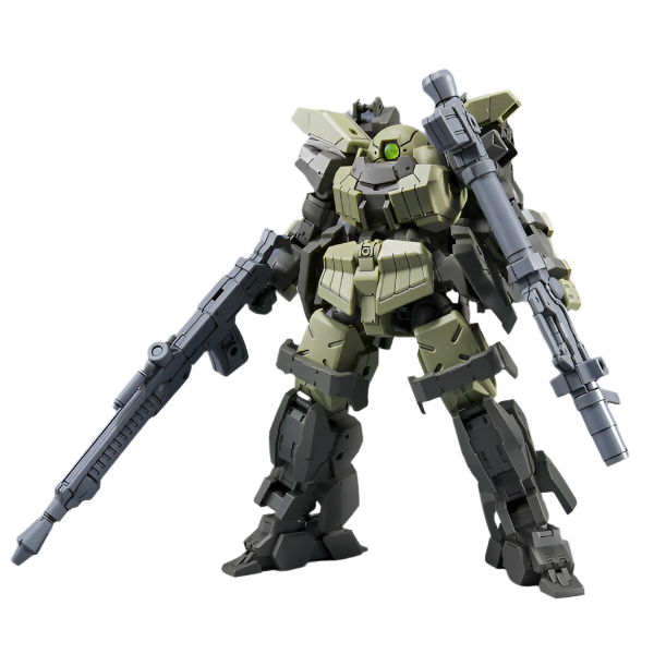Bandai 1/144 NG 30MM BEXM-28 Revernova (Green) action pose with weapons