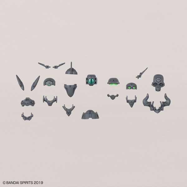 Bandai 1/144 NG 30MM Optional Parts Set 7 (Customised Head B) inclusions