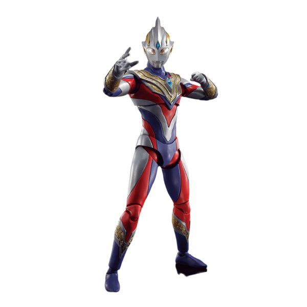 Bandai Figure-Rise Standard 1/12 Ultraman Trigger Multitype front on view.