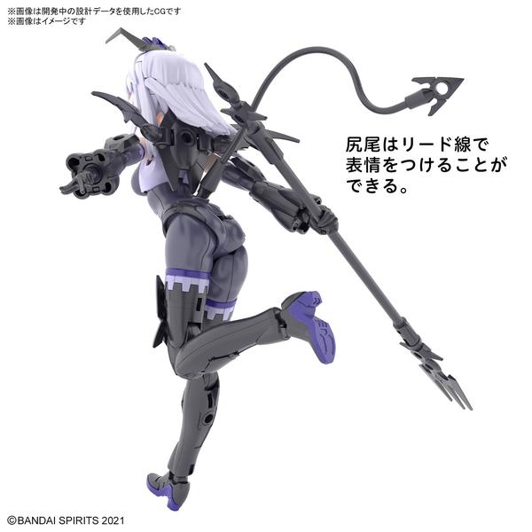 Bandai 1/144 NG 30MS SIS-D00 Nevalia (Colour A) rear view action pose