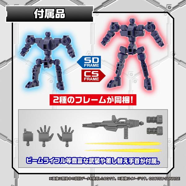 Bandai SDCS Tornado Gundam two frames included and included accessories