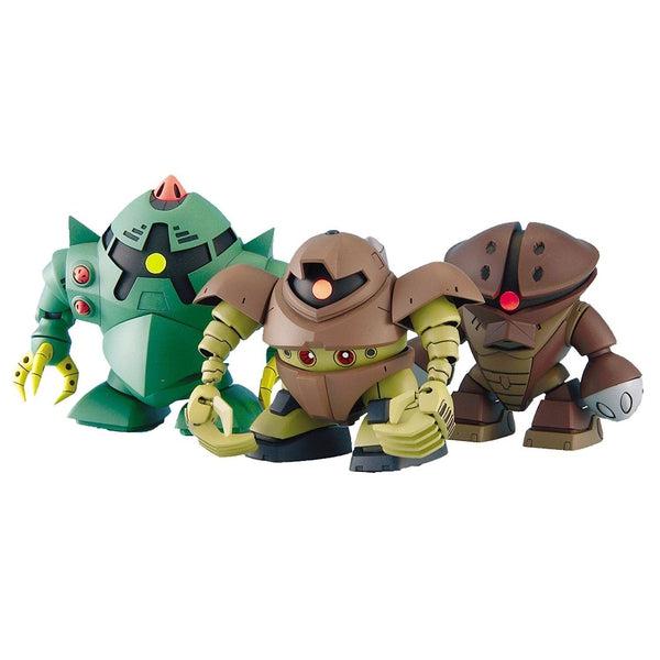 Bandai SDBB Gogg & Acguy & Zock front on view.