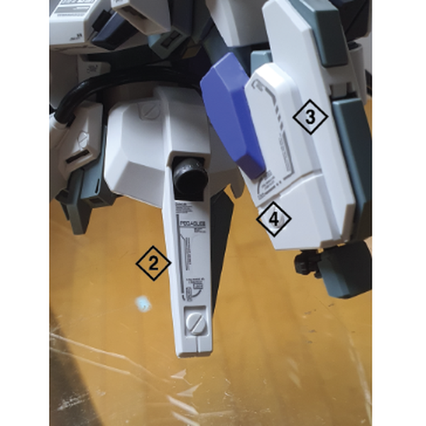 Delpi 1/100 MG Fazz Ver Ka (Gray) Water Slide Decal fitment 2