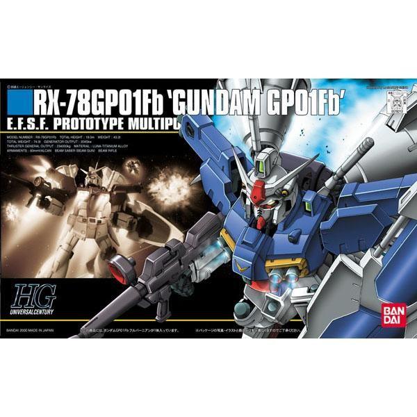 Bandai 1/144 HGUC RX-78 GP01Fb - 'Gundam GP01Fb' - E.F.S.F. Prototype Multipurpose Mobile Suit package art