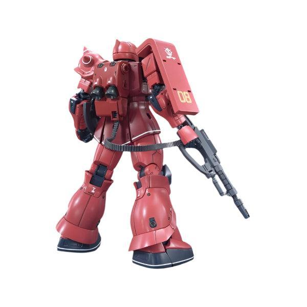 Bandai 1/144 HGUC MS-05S Zaku I (Char's Zaku I) rear view.