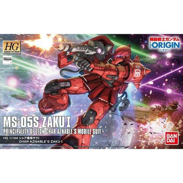 Bandai 1/144 HGUC MS-05S Zaku I (Char's Zaku I) package artwork