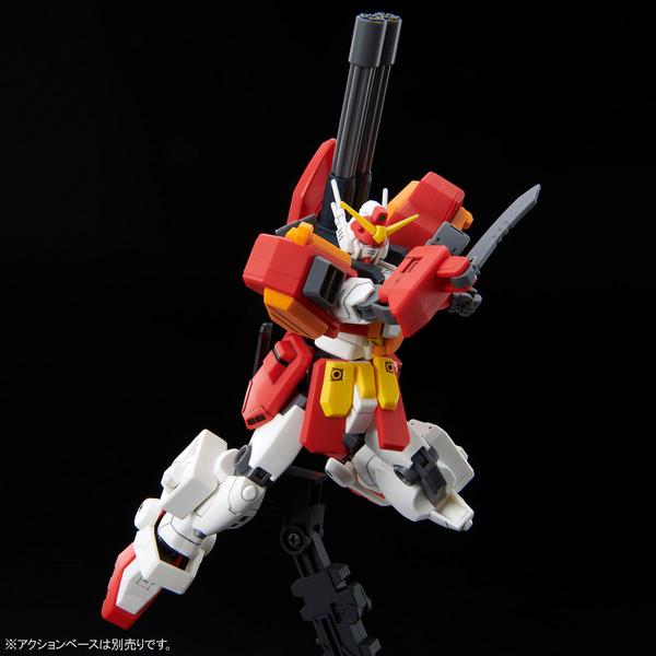 P-Bandai 1/144 HG Gundam Heavyarms Custom action pose with weapons