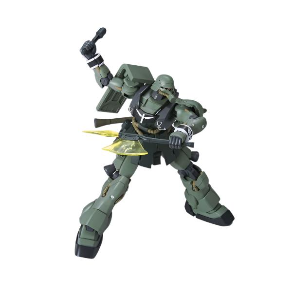 Bandai 1/144 HGUC Geara Zulu action pose with heat hawk