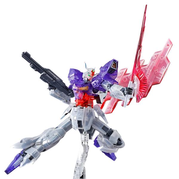 P-Bandai HG 1/144 Moon Gundam [Clear Color] action pose