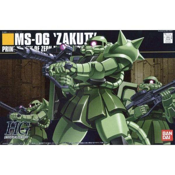 Bandai 1/144 HGUC MS-06 Zaku II package art