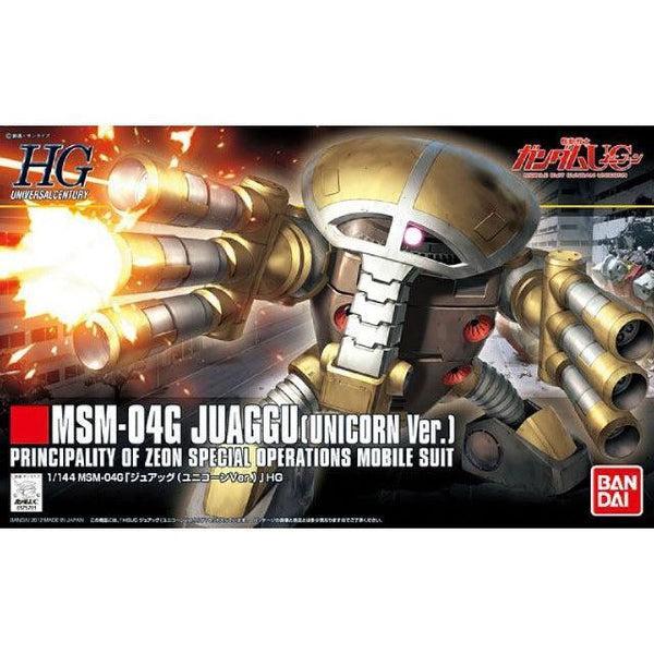 Bandai 1/144 HGUC Juaggu (Unicorn Ver) package artwork