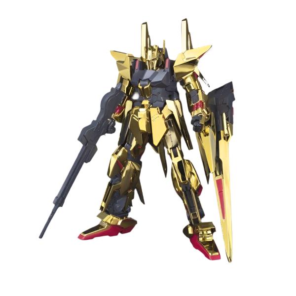 Bandai 1/144 HGUC MSN-001 Delta Gundam front on view.