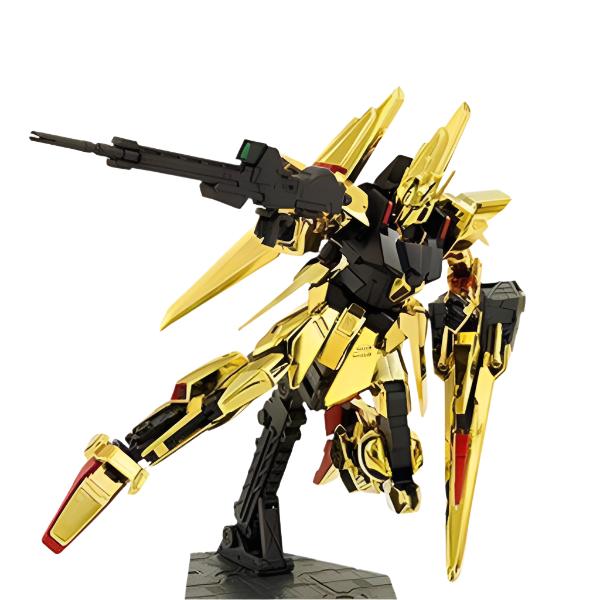 Bandai 1/144 HGUC MSN-001 Delta Gundam action pose with weapon. 