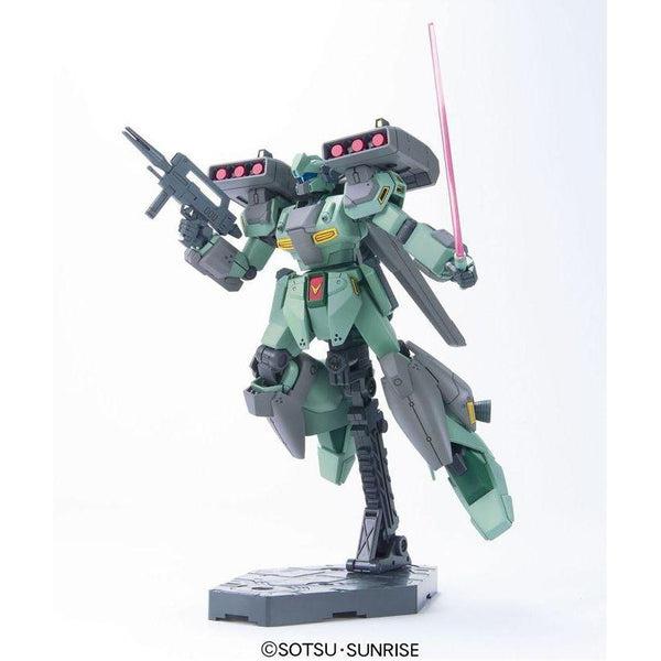 Bandai 1/144 HGUC RGM-89S Stark Jegan action pose with weapons