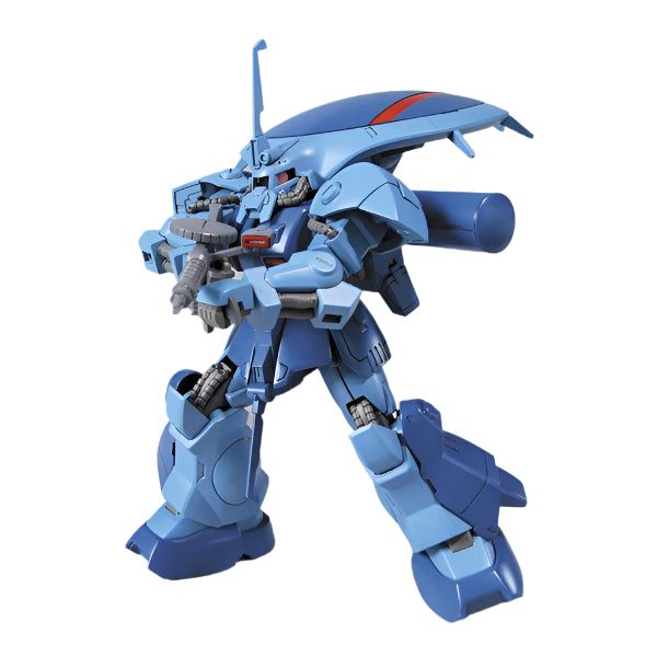 Bandai 1/144 HGUC Ewac-Zack action pose with weapon. 