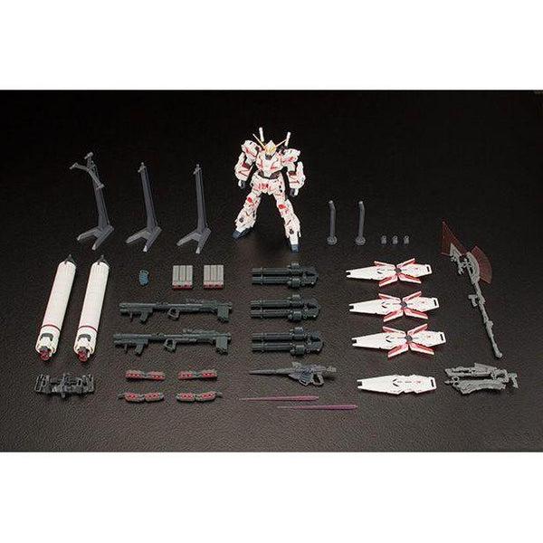 Bandai 1/144 HGUC RX-0 Full Armor Unicorn Gundam Destroy Mode Red Colour Ver. included accessories