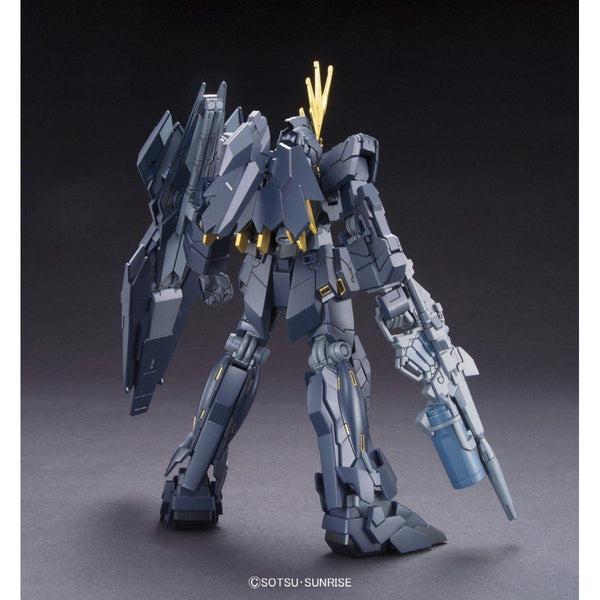 Bandai 1/144 HGUC RX-0[N] Unicorn Gundam 02 Banshee Norn (Unicorn Mode) rear view.