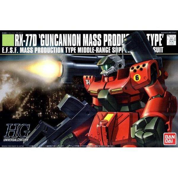 Bandai 1/144 HGUC RX-77D Guncannon Mass Production Type package art