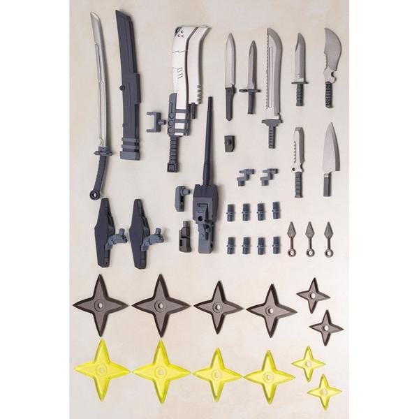 Kotobukiya 1/100 Frame Arms Girl Jinrai Indigo Ver (Reissue) included accessories